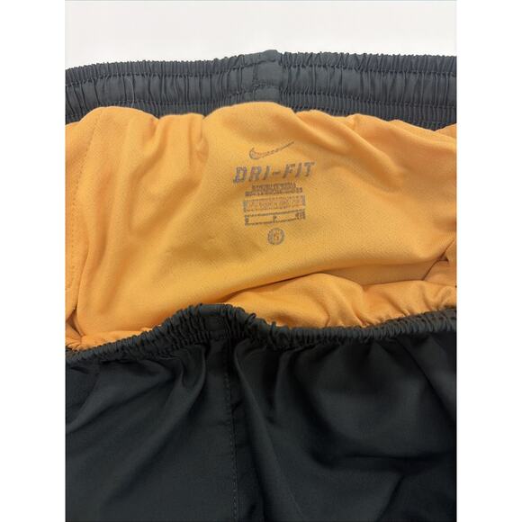 Nike Dri-Fit Tempo Running Shorts Large 12-14 Gray & Orange Trim Athletic - Picture 5 of 9